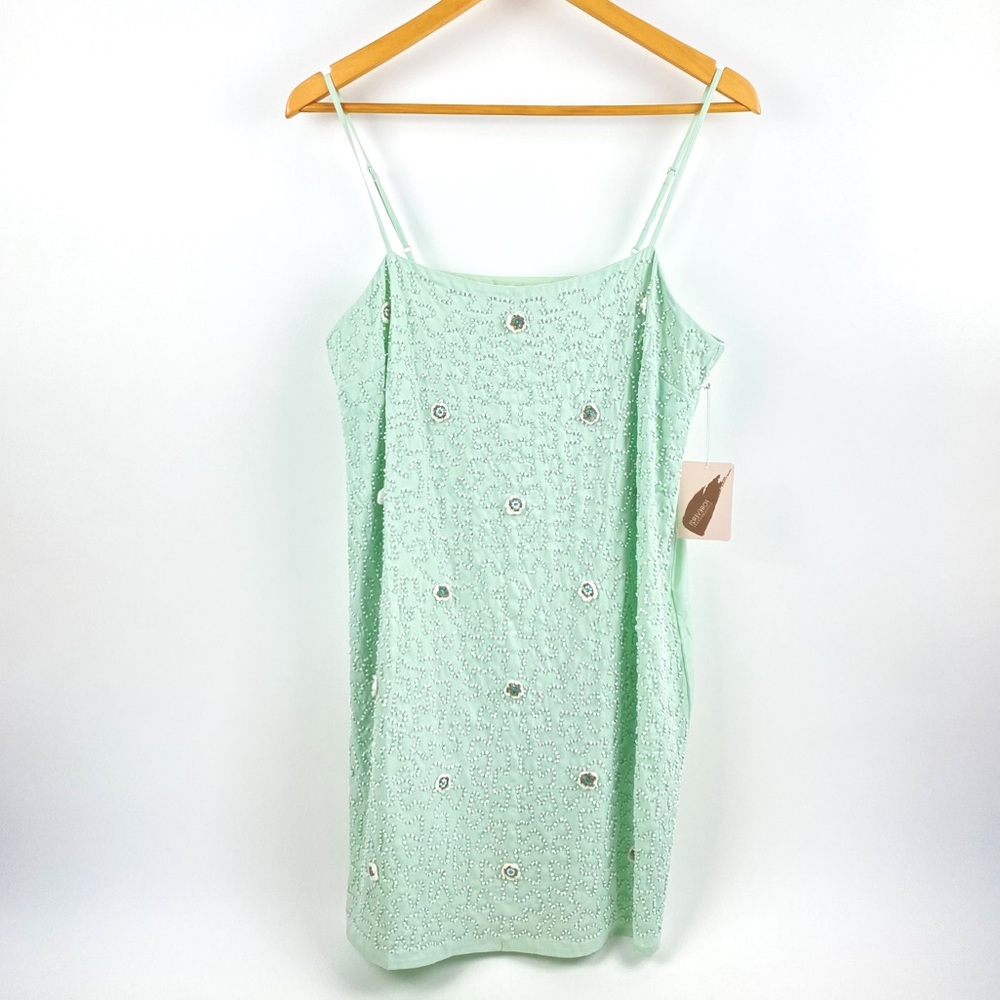 Beaded Mini Dress summer slip dress
